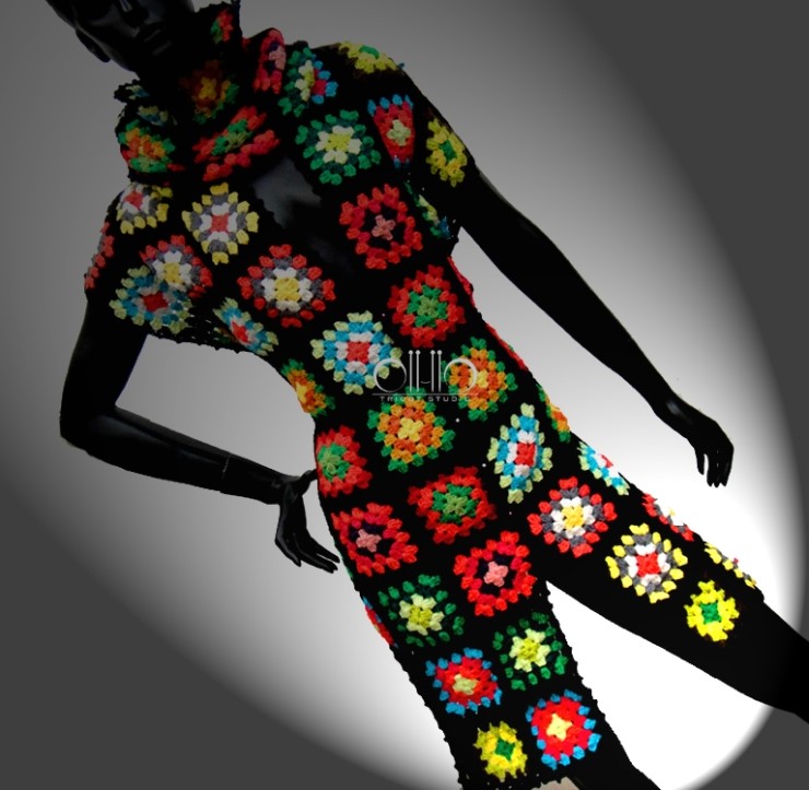 Retro Knit Fashion 'Granny square'...... 네이버 블로그