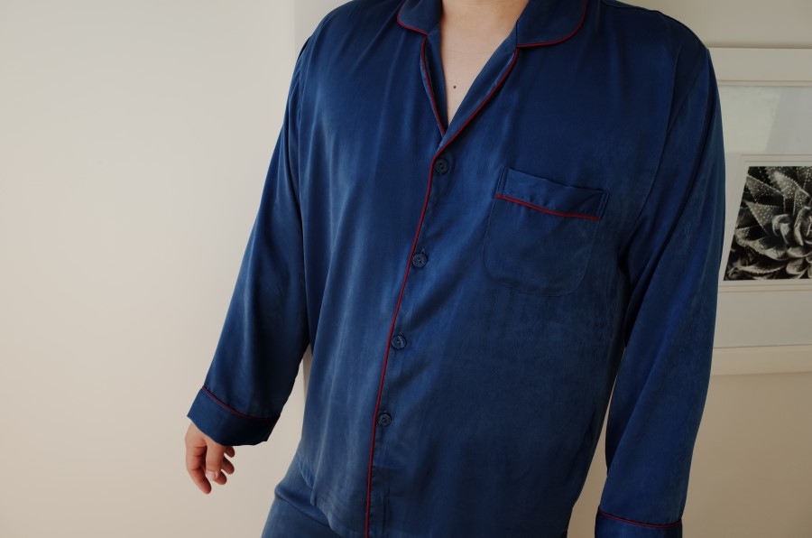 New Wine Silk Pajamas Newlyweds Couple Pajamas Fas